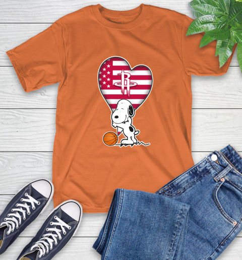 Houston Rockets NBA Basketball The Peanuts Movie Adorable Snoopy T-Shirt 5