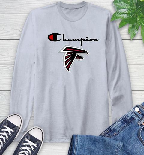 NFL Football Atlanta Falcons Champion Shirt Long Sleeve T-Shirt 4