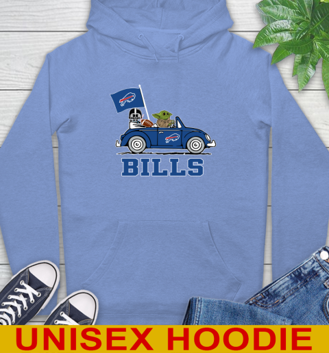 NFL Football Buffalo Bills Darth Vader Baby Yoda Driving Star Wars Shirt Hoodie 11