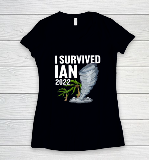 I Survived Hurricane IAN Women's V-Neck T-Shirt