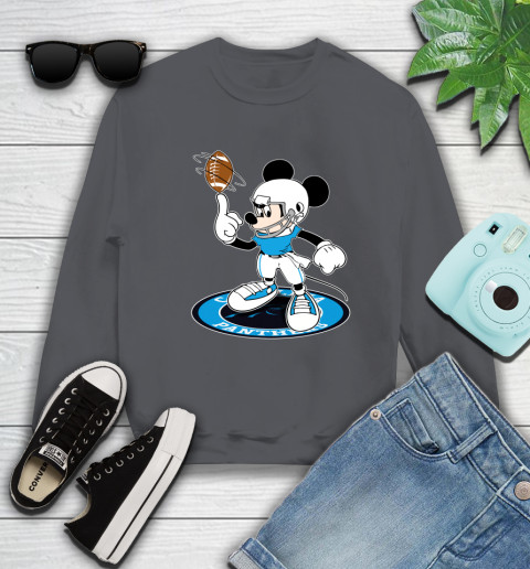 NFL Football Carolina Panthers Cheerful Mickey Disney Shirt Sweatshirt 6