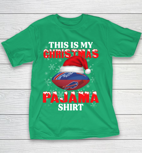 Buffalo Bills This Is My Christmas Pajama Shirt NFL Youth T-Shirt 3