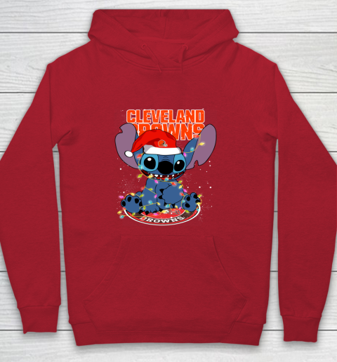Cleveland Browns NFL Football noel stitch Christmas Youth Hoodie 6