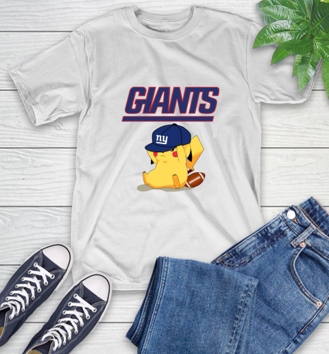 NFL Pikachu Football Sports New York Giants T-Shirt