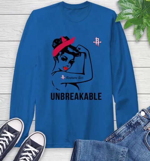 NBA Houston Rockets Girl Unbreakable Basketball Sports Long Sleeve T-Shirt 7