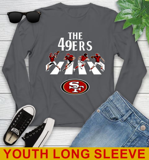 NFL Football San Francisco 49ers The Beatles Rock Band Shirt Youth Long Sleeve 9