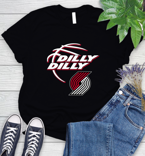 NBA Portland Trail Blazers Dilly Dilly Basketball Sports Women's T-Shirt 2