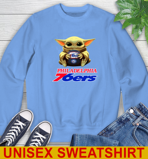 NBA Basketball Philadelphia 76ers Star Wars Baby Yoda Shirt 35