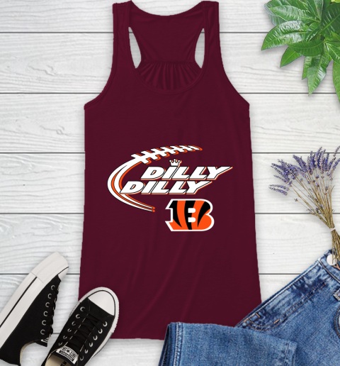 NFL Cincinnati Bengals Dilly Dilly Football Sports Racerback Tank 3