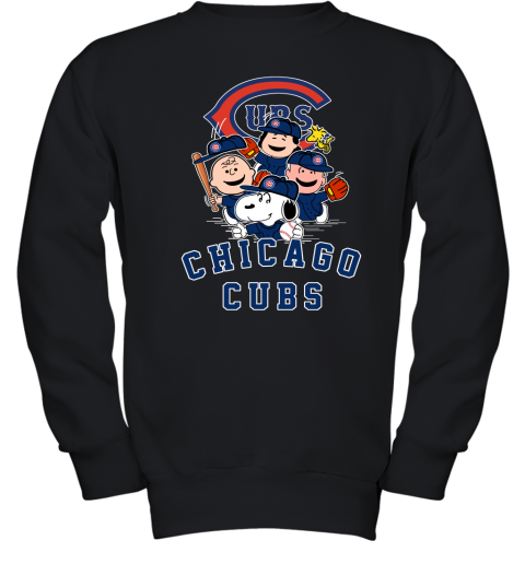 MLB Chicago Cubs Snoopy Woodstock The Peanuts Movie Baseball T Shirt Youth  Sweatshirt