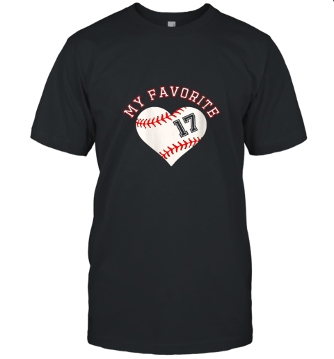 Baseball Player 17 Jersey Outfit No #17 Sports Fan Gift Unisex Jersey Tee