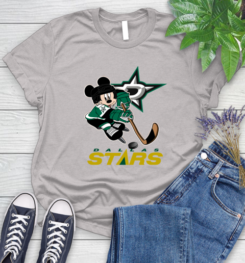 NHL Dallas Stars Mickey Mouse Disney Hockey T Shirt Women's T-Shirt 22