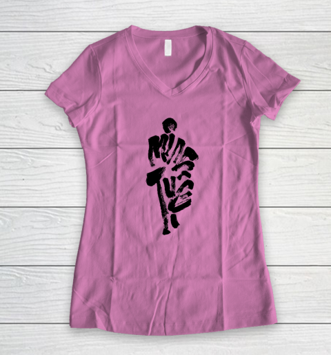 Thich Minh Tue On Back Monks Minh Tue Buddhism Women's V-Neck T-Shirt 6