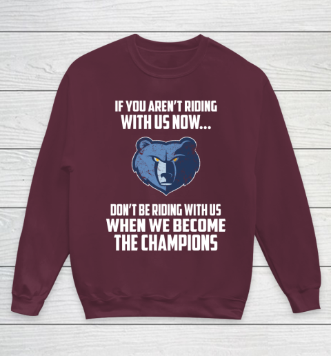 NBA Memphis Grizzlies Basketball We Become The Champions Youth Sweatshirt 4