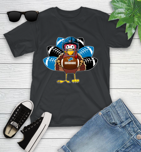 Detroit Lions Turkey Thanksgiving Day Youth T-Shirt 2