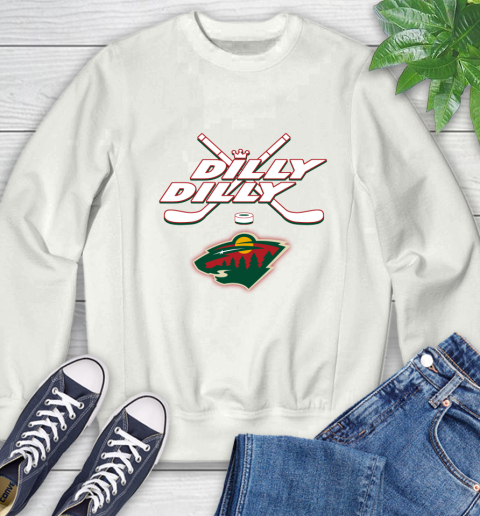 NHL Minnesota Wild Dilly Dilly Hockey Sports Sweatshirt