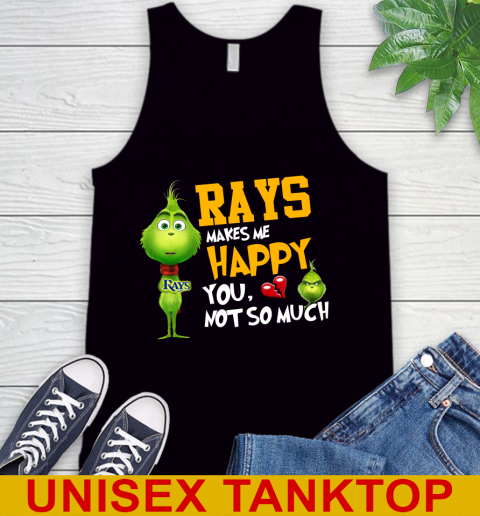 MLB Tampa Bay Rays Makes Me Happy You Not So Much Grinch Baseball Sports Tank Top