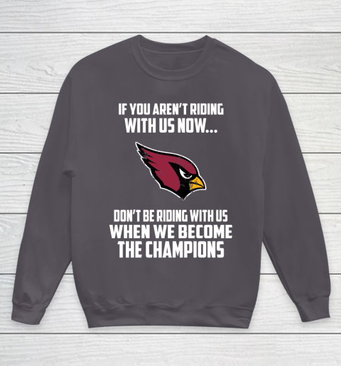 NFL Arizona Cardinals Football We Become The Champions Youth Sweatshirt 5