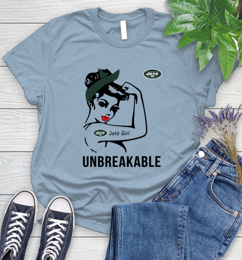 NFL New York Jets Girl Unbreakable Football Sports Women's T-Shirt 6