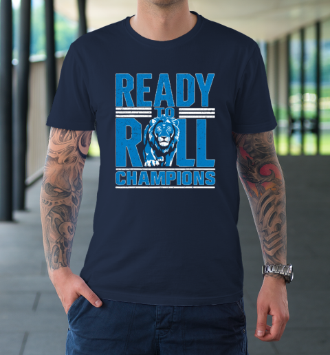 Detroit Ready To Roll Funny Lion Graphic T-Shirt 2