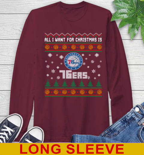 NBA All I Want For Christmas Is Philadelphia 76ers Basketball Sports 61