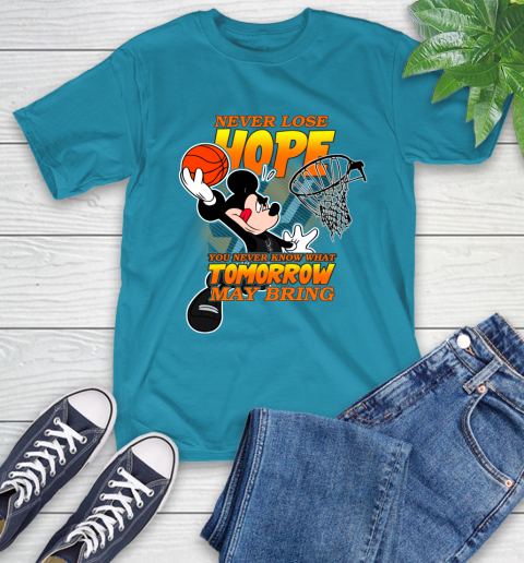 San Antonio Spurs NBA Basketball Mickey Disney Never Lose Hope T-Shirt 9
