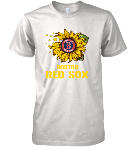 Boston Red Sox Sunflower Mlb Baseball Premium Men's T-Shirt