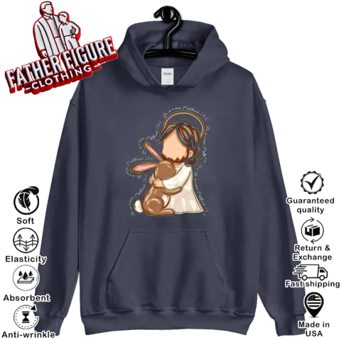 Brush Stroke Jesus He Is Risen Hoodie - Father Figure Clothing Brush Stroke Jesus He Is Risen Hoodie - Father Figure Clothing