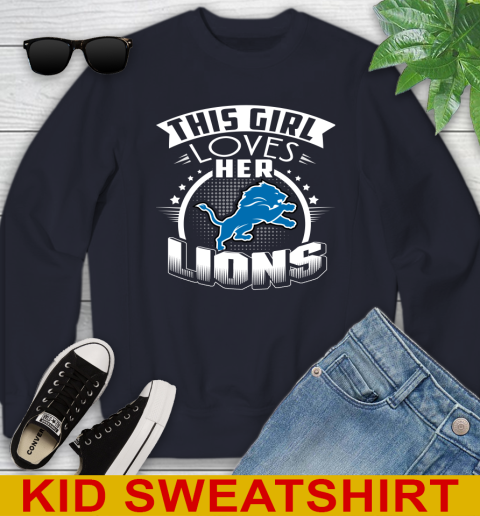 Detroit Lions NFL Football This Girl Loves Her Team 110