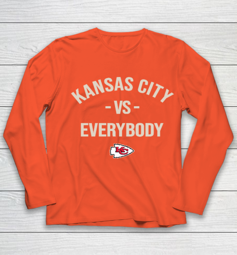 Kansas City Chiefs Vs Everybody Youth Long Sleeve 3