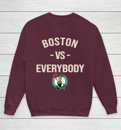Boston Celtics Vs Everybody Youth Sweatshirt 4