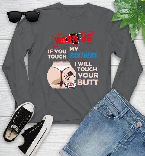 Buffalo Bills NFL Football Warning If You Touch My Team I Will Touch My Butt Youth Long Sleeve 9