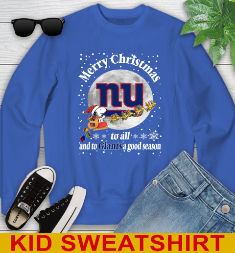 New York Giants Merry Christmas To All And To Giants A Good Season NFL Football Sports Youth Sweatshirt 6