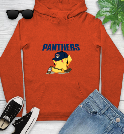 NHL Pikachu Hockey Sports Florida Panthers Youth Hoodie 5