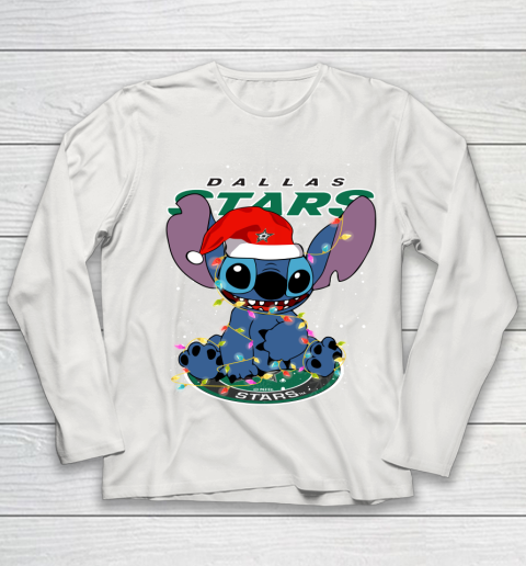 Dallas Stars NHL Hockey noel stitch Christmas Youth Long Sleeve 8