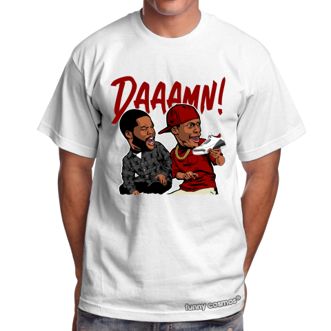 Air Jordan 3 Denim Matching Sneaker Tshirt Daaamn Meme 2 Red and White Jordan Shirt
