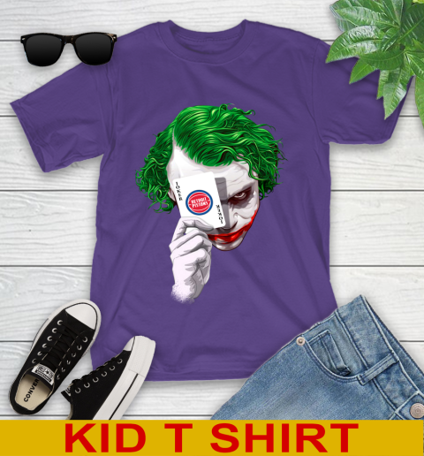 Detroit Pistons NBA Basketball Joker Card Shirt Youth T-Shirt 3
