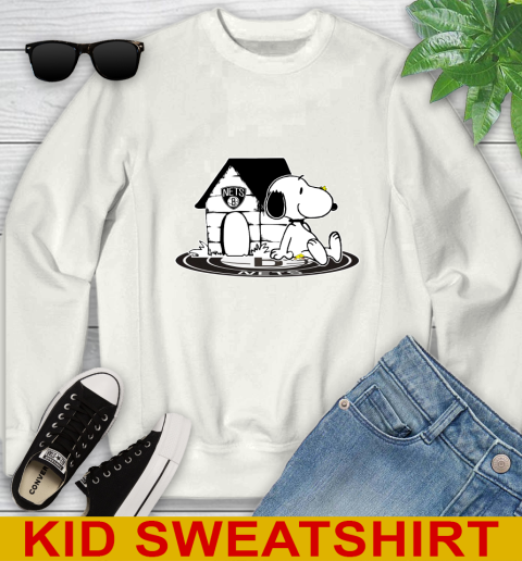 NBA Basketball Brooklyn Nets Snoopy The Peanuts Movie Shirt Youth Sweatshirt