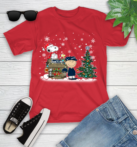 NFL Seattle Seahawks Snoopy Charlie Brown Christmas Football Super Bowl Sports Youth T-Shirt 13