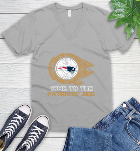 NFL Come To The New England Patriots Wars Football Sports V-Neck T-Shirt 3