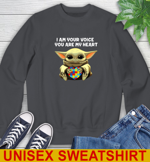 I Am Your Voice You Are My Heart Baby Yoda Autism Awareness Shirt 31
