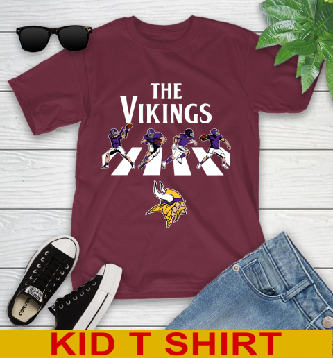 NFL Football Minnesota Vikings The Beatles Rock Band Shirt Youth T-Shirt 5