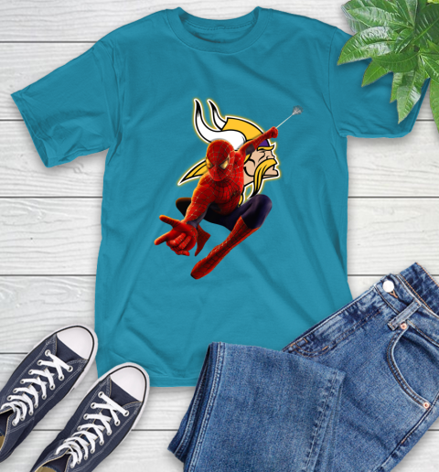 NFL Spider Man Avengers Endgame Football Minnesota Vikings T-Shirt 8