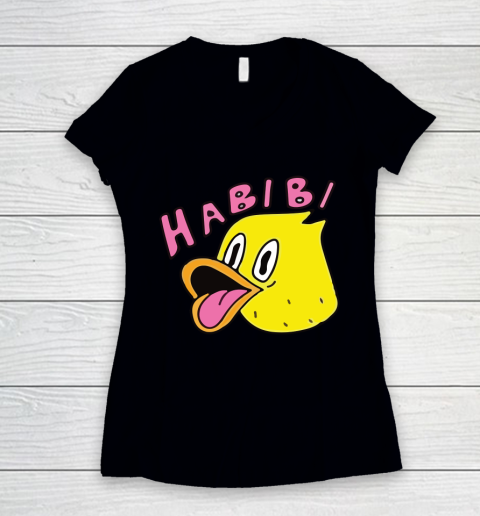 Quackity Duck Habibi Women's V-Neck T-Shirt