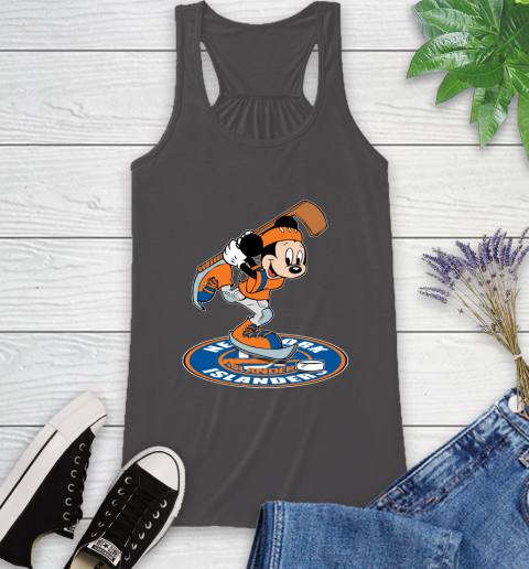 NHL Hockey New York Islanders Cheerful Mickey Disney Shirt Racerback Tank 12