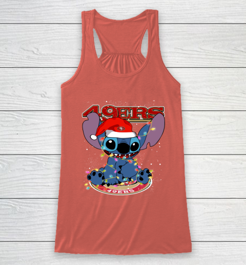 San Francisco 49ers NFL Football noel stitch Christmas Racerback Tank 2