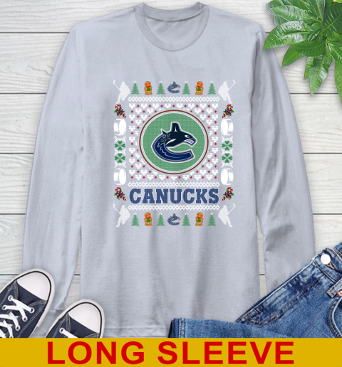 Vancouver Canucks Merry Christmas NHL Hockey Loyal Fan Long Sleeve T-Shirt 6