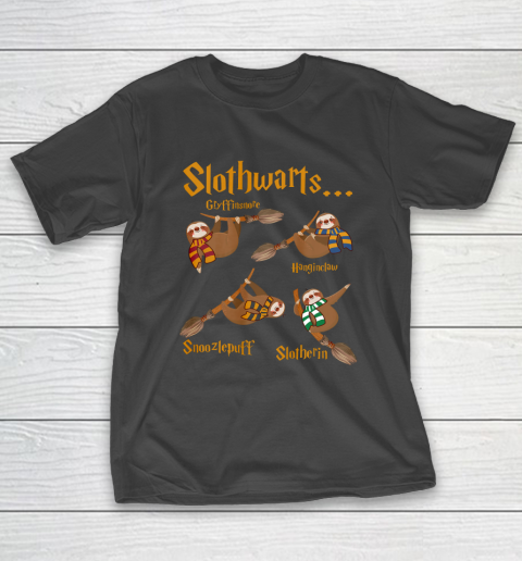 Harry Slothwarts Funny Sloth Halloween Costume T-Shirt