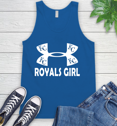 MLB Kansas City Royals Girl Under Armour Baseball Sports Tank Top 4