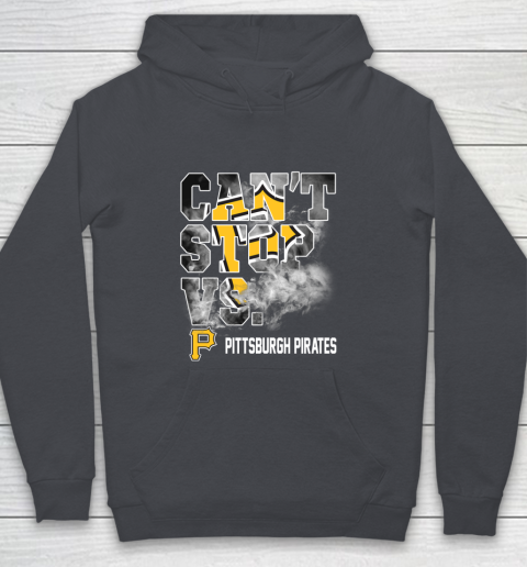 MLB Pittsburgh Pirates Baseball Can't Stop Vs Pirates Youth Hoodie 5